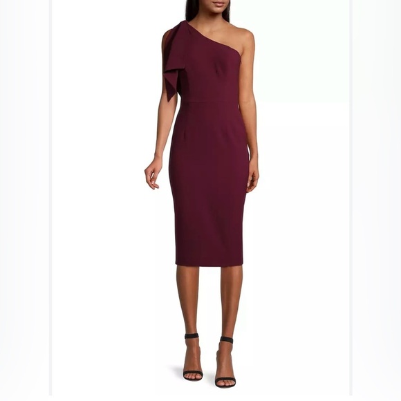 NWT Dress The Population “The Tiffany” has an elegant one-shoulder. Women’s S. - Picture 2 of 7